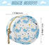 YETTASBIN Whales Portable Pacifier Holder Case with Metal Hook Buckle & Zipper for Diaper Bag and Stroller, Versatile