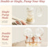 4 9 2500mAh Snow Bear Electric Breast Pump, Pumping Modes & Intensity Levels, Portable Split-Tube Design