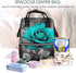 OUSIKA Backpack Daypacks Teal Grey Rose Print Diaper Bag Multifunction Laptop Travel Large Nappy Bag, Black, One Size