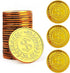 TCOTBE Pirate Gold Coins Plastic Set of 100 - Play Gold Treasure Coins for Pirate Party, Treasure Hunt Game