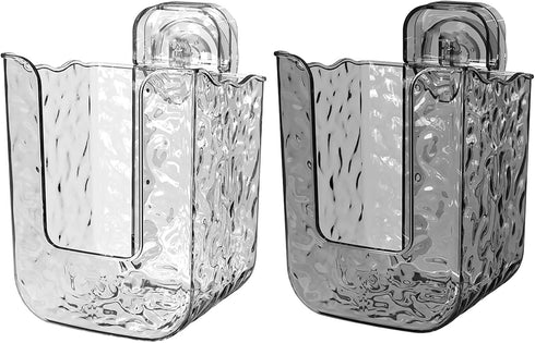 Meiliyizu Suction Cup Wipes Holder, Wall Mounted Wet Wipe Dispenser with Suction Cup Easy to Installation Versatile Use