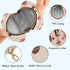PYBUG Chocolate Round Pacifier Storage Case, Polyester & TPU Lined with Hook Buckle, Pacifier Container Box for Baby