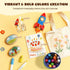 18 120 JUPITEARTH Colors Rocket Tempera Paint Sticks with PDF Coloring Pages, Quick Drying, Non-Toxic and Washable