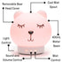 5-in-1 5 7 Ingenuity Baby Dream Machine Sleep Device with Cool-Mist Humidifier, Night Light, Red Light, Pink Noise
