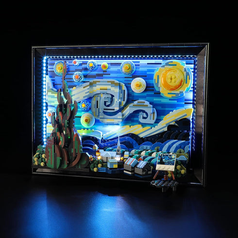 Vaodest LED Light for Lego 21333 Vincent Van Gogh - The Starry Night Model Set, LED Light Only