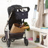 CM Stroller Organizer Diaper Bag, Black Pack with Drink Holders and Zipped Pockets for Baby Stroller