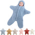 Generic Baby Starfish Onesie, Thick Fleece Wearable Starfish Baby Onesie, Newborn Starfish Swaddle