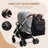 Backpack,Multi mom,16 Inch,Black Diaper Bag Function Water Resistant Diaper Bag With Hook,Casual Hanging diaper bag