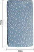 CoolaPeach Sheets100% Girls,2 Pack 28''x52''(Grass) Muslin Crib Organic Cotton Baby Sheets for Boys & Muslin Mini Crib
