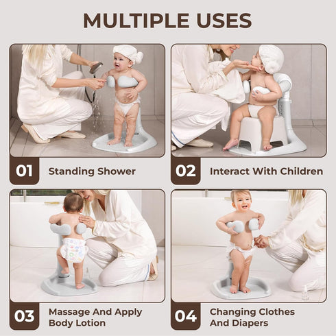 Xuysi 6-36 Adjustable Baby Shower Stand, Baby Bath Stand, Baby Shower Standing Support with Adjustable Height