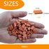 560 Cayway Mini Red Wall Bricks - Pcs, Ideal for Landscaping, Dollhouse Miniature Gardens