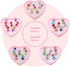 12 pcs Girls Crystal Adjustable Rings, Princess Jewelry with Heart Shape Box for Dress Up