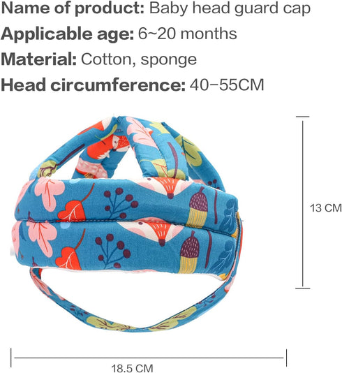 Baby Fall Protector - Safety Helmet for Crawling and Walking, Head Guard for Boys and Girls