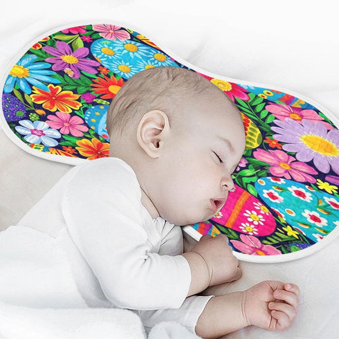 Bulletgxll Set 4, Easter Eggs and Flowers Unisex Baby Burp Cloths of Soft Absorbent Organic Cotton Muslin Burping