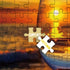 Beach Wine Sunset - 1000 Pieces Jigsaw Puzzles for Adults, Ocean Art Landscape, Beautiful Scene Puzzle