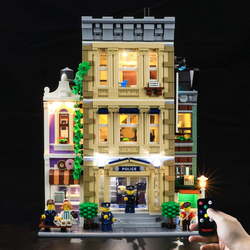 BRIKSMAX LED Lighting Kit for Police Station, Compatible with Lego 10278 Building Blocks Model, Not Included