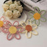 Snacko 2pcs Nordic Flower Soothing Teether - Cartoon Hollow Design for Teething Relief(White Flowers)