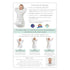 3-6 14-21 lb, Amazing Baby Transitional Swaddle Sack, Arms Up Half-Length Sleeves & Mitten Cuffs, Swaddle for Newborn