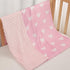 30 40 Inches Heart Minky Baby Blanket x for Girls, Soft Plush Receiving Blanket with Dotted Back, Gift for Toddler