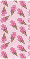 Jynexis Ice Cream Heart Pink Pattern Baby Crib Sheets, Cotton Fitted Crib Sheet,
