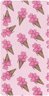 Jynexis Ice Cream Heart Pink Pattern Baby Crib Sheets, Cotton Fitted Crib Sheet,
