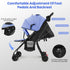 Grebest 4-Season 0-2 10kg Travel Baby Stroller, One-Hand Folding Infant Pushchair with Adjustable Backrest, Canopy