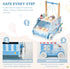 12M+, 1-3 labebe Baby Push Walker, Wooden Activity Walker for Boys Girls Push Walker Toy for Kids Learning to Walk