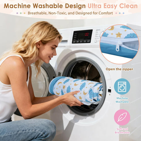 Lanabuna 7-in-1 0-12 5 Baby Play Mat & Activity Gym, Months Multi-Use Play Center with Hanging Sensory Toys, Early