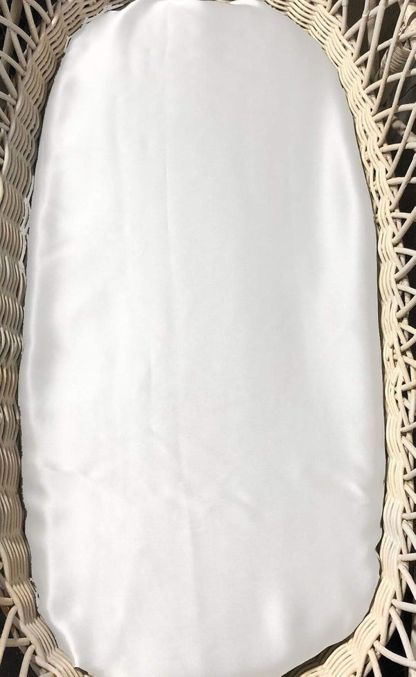 Silk Bassinet Sheets for Baby, 100% Mulberry Silk Fitted Sheet, Great for