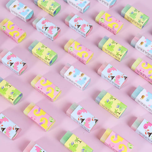 Cute Animal Erasers for Kids, Bulk Pack, Assorted Designs, Back to School Supplies (35)