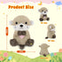 BRICHOEE Breathing Stuffed Animal, Soothing Otter Stuffed Animal with Breathing Motion, Calming Sound and Light