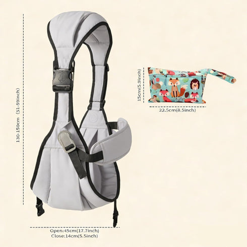 ZeeChan 2 Set, 6-24 7-30lbs Pcs Baby Carrier Baby Sling Carrier, Toddler Carrier, Equipped with a Diaper Bag, Two Ways