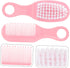 Set Infant Massage Brush Soft Hair Brush Comb Static-Free Grooming Kit for Newborns