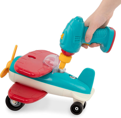 Battat – Classic Construction Toy – Pretend Play Toys – Toddler Plane Playset – Dexterity Building Toy – 3 Years + – Take-Apart Airplane