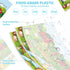 LeafEase 5 40-Pack, 12x18 Inches Disposable Placemats for Baby & Toddler, Place Table Mats Travel Eating Essential