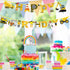 Set Construction Birthday Party Supplies Banner, Construction Party Supplies Decoration for Birthday Party, for Boys