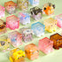 NBBRDDN (3 Square Cat Series Blind Box Figures per Box) Random Design Action Figure Cute Animal Blind Bag Collectible