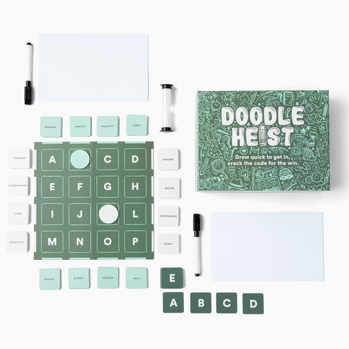 DOODLE HEIST - The Quick Drawing and Deduction Family Party Game for Kids, Teens, and Adults