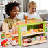 Pupu Pig Playset, 3+ Kids Grocery Store Fun Play Store with Realistic Cash Register Toy, Scanner, Play Food, Coffee