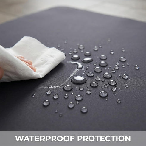 WOMUMON Splat Mat for Under High Chair/Arts/Crafts, Washable Spill Mat Waterproof Anti-Slip Floor Protector Splash Mat