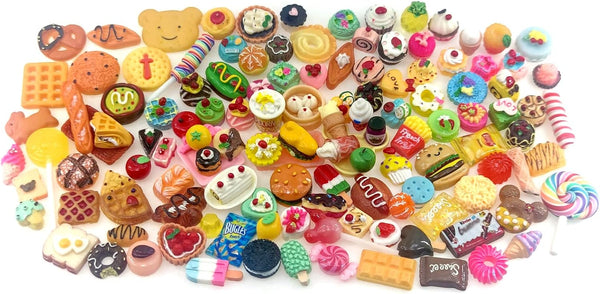 Nuanmu Miniature Food Drink Bottles Pretend Play Kitchen Game Party Toys (Random 20pc