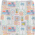 Colorful Beach Patchwork Changing Pad Covers for Baby Girls Boys Bright Summer