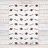Lovable Gift Co Football Baby boy Receiving Swaddle Blanket, Blue and Brown