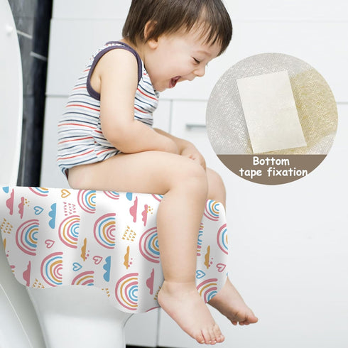 ZHOMA 100 Pack Toilet Seat Covers Disposable for Bathroom, Extra Large XL Size Waterproof Covers for Toddler Potty