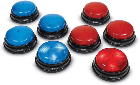 Learning Resources Team Answer Buzzers - Classroom Buzzers, Set of 8 Buzzers, Game Show Toys, Develops Social Skills,