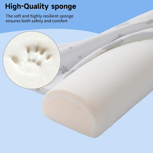 HDJOAPS 52" Bed Rail for Toddlers Rail Bumper, Bed Bumpers for Toddlers Premium Bed Bumper for Kids Bed, Anti-Slip