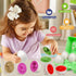 Matching Easter Dinosaurs Eggs for Toddlers, 12 pcs Color & Shape Puzzle Toy, Montessori Educational Gifts for Kids 2-4