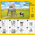 Farm Animals Toys Set - Barn Toy Combine Harvester Tractor with Trailer and Figures Playset for Kids 3-7 Years Old