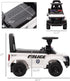 Aosom Kids Push Ride On Car with Working PA System, Police Truck Style Foot-to-Floor Sliding Car