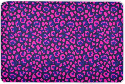 siphylline Leopard Pattern Blue Pink Extra Large Resuable Bed Underpads Water Resistant Baby